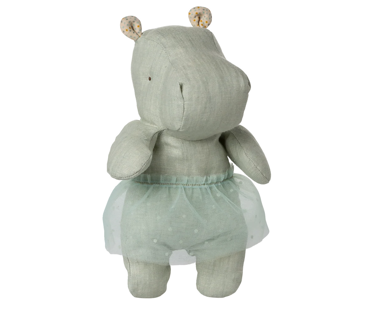 Safari Friends, Hippo with Skirt (Small) - Mint