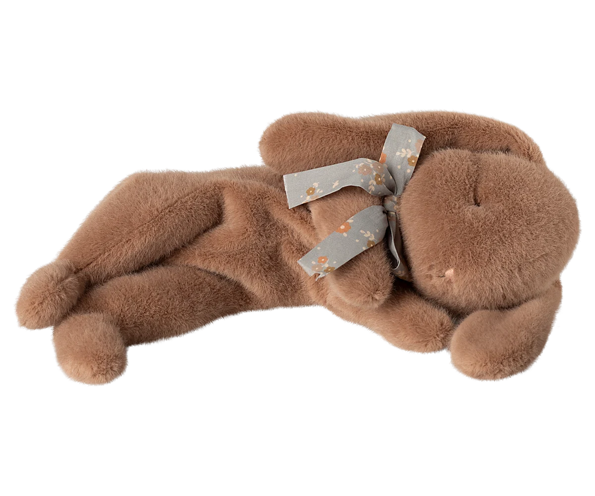 Sleeping Bunny Plush (Small) - Soft Brown