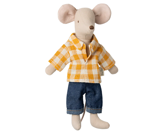 Dad Mouse with Plaid Shirt