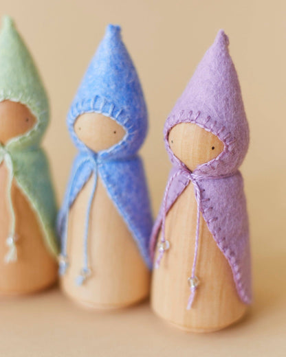 Pastel Rainbow Wooden Gnome