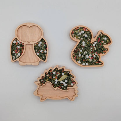 Mini Squirrel Sensory Play Tray