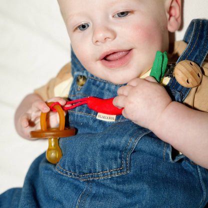 Charly the Chili Pacifier Clip