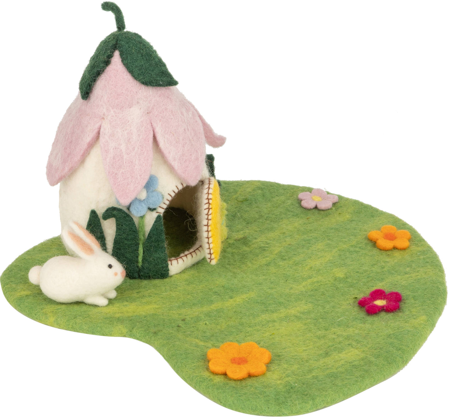 Felt Fairy House Small - Pink