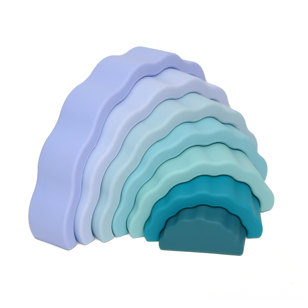 Montessori educational toy - Stackable rainbow