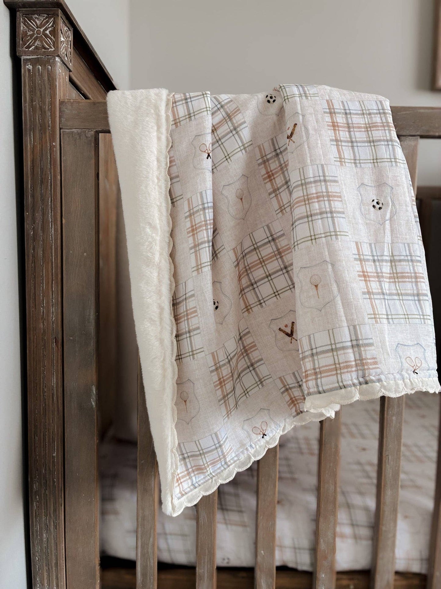 Old Sport Fur Lined Cot Blanket