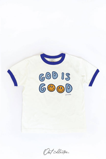 GOD IS GOOD Youth Ringer Tee
