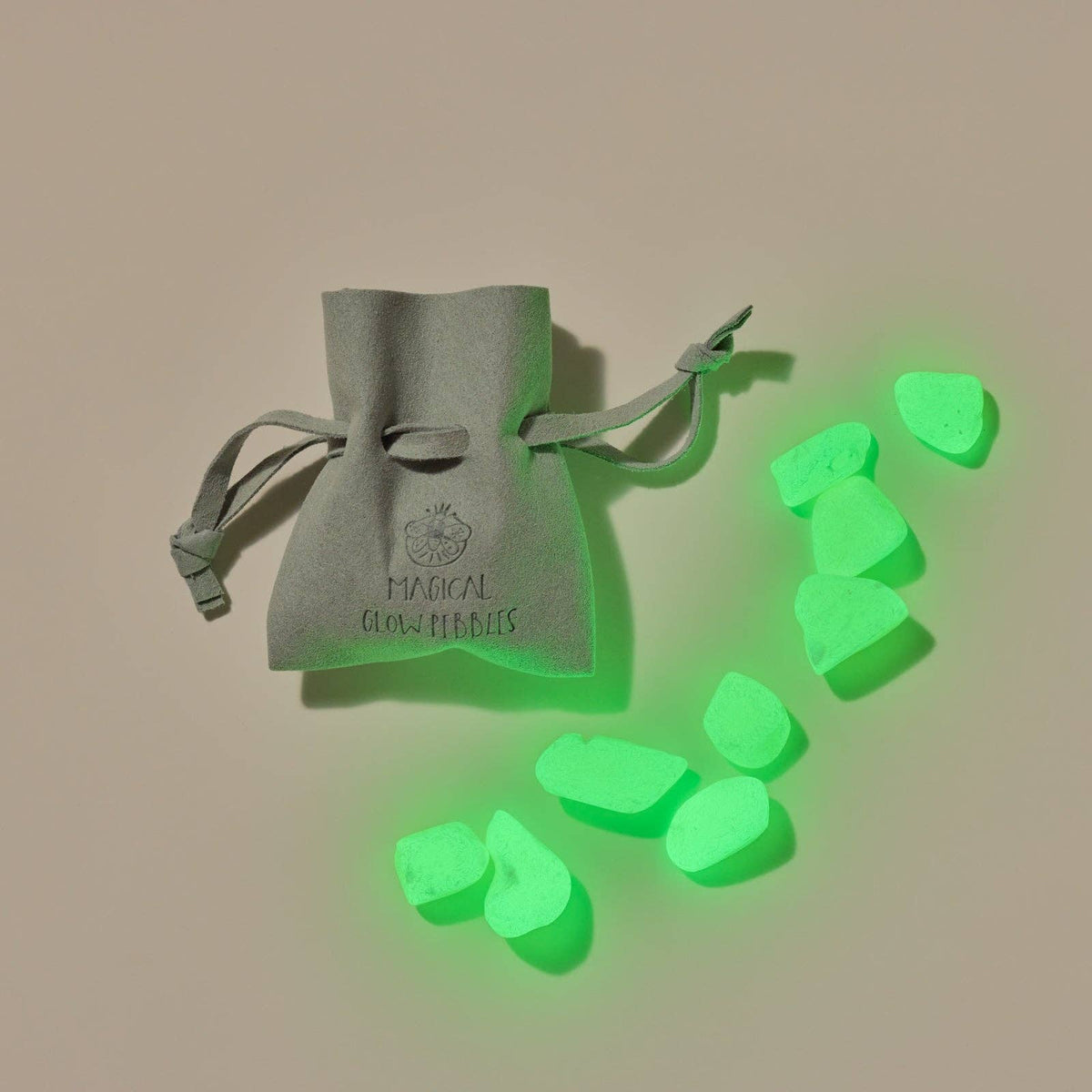 Super Bright Glow Pebbles - Green