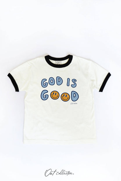 GOD IS GOOD Youth Ringer Tee