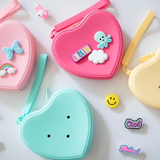 Silicon Heart Pouch