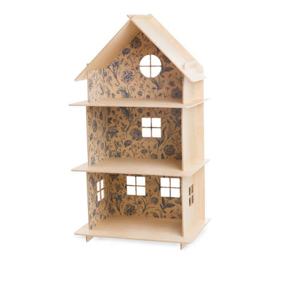 Three-story Wooden Dollhouse / Modern dollhouse
