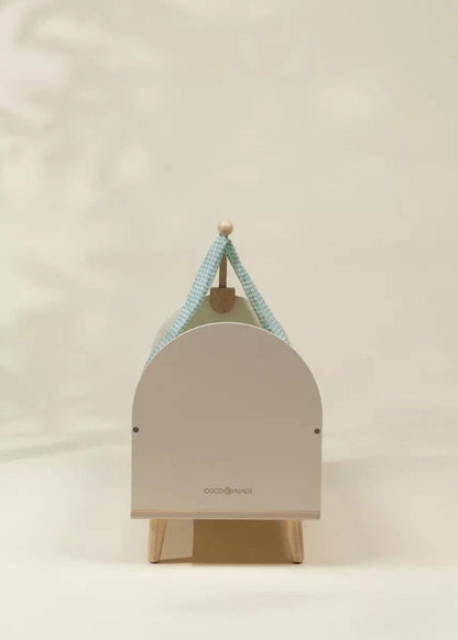Wooden Dolls’ Crib & Accessories