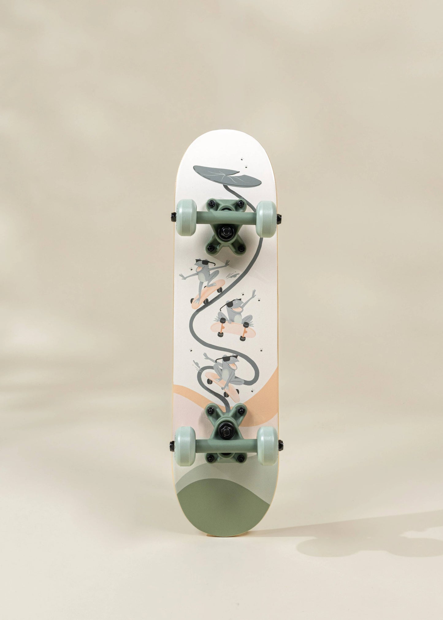 Kids’ Wooden Classic Skateboard – Rolling Frogs