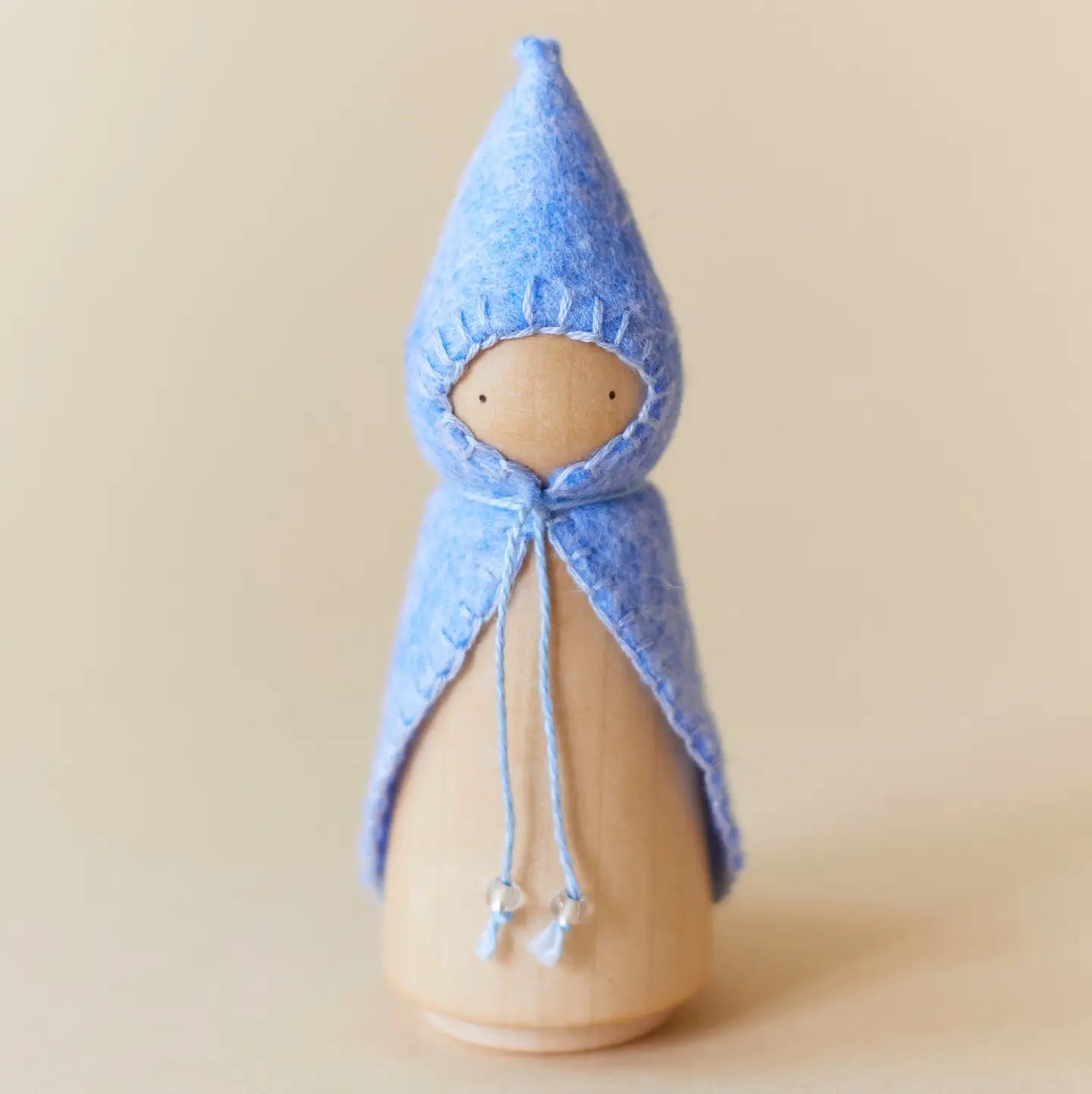 Pastel Rainbow Wooden Gnome