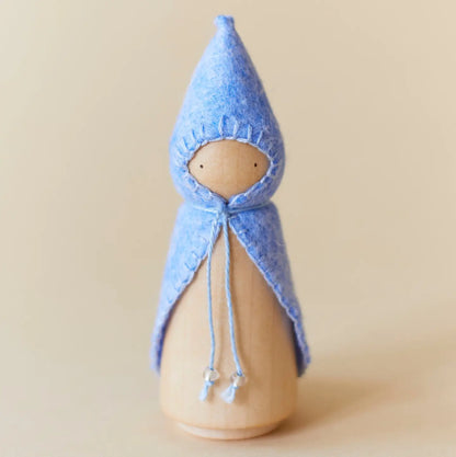 Pastel Rainbow Wooden Gnome