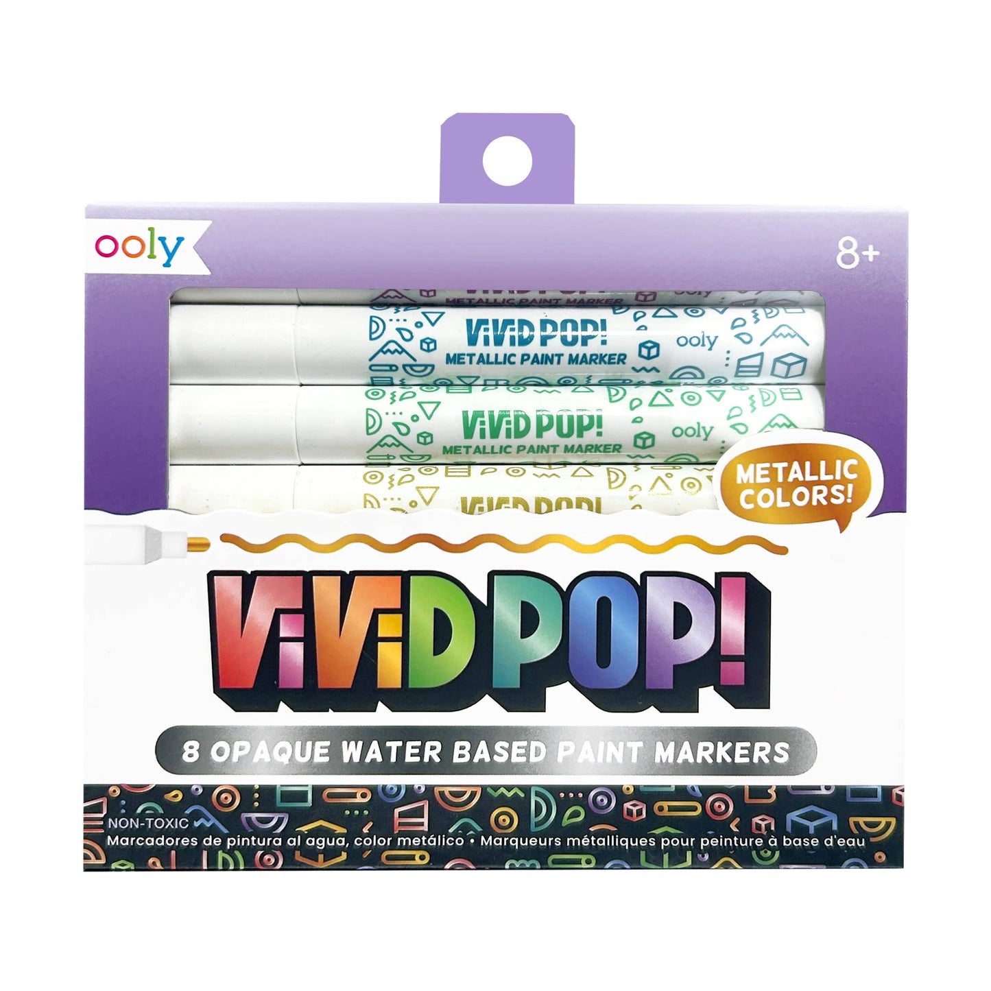 Vivid Pop!: Opaque Water-Based Paint Markers - Metallic