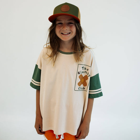 THE CLUMSY CLUB Oversized Kids Tee - Green