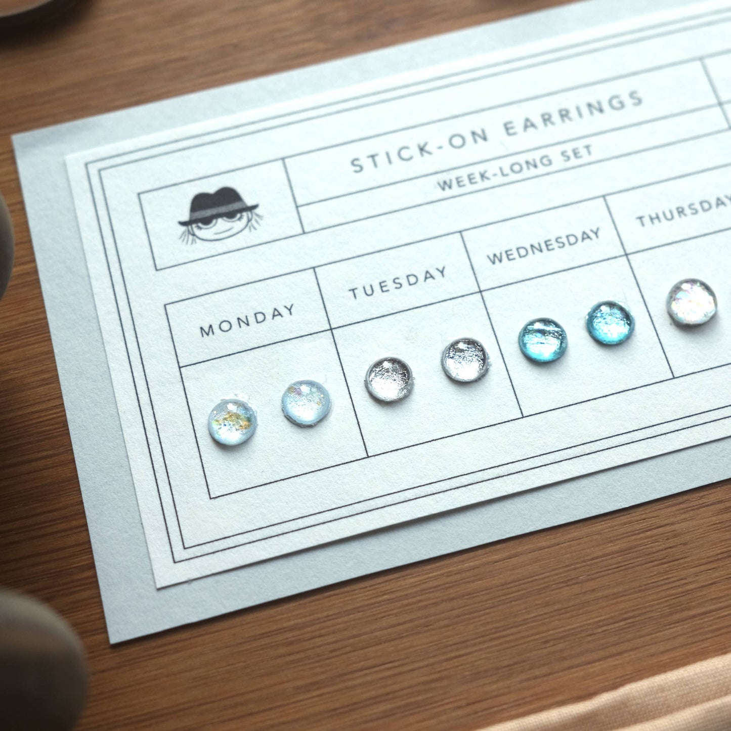 Winter Queen Stick-On Earring Set