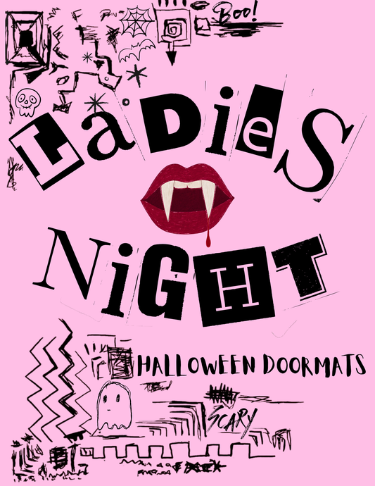 Ladies Night Halloween Doormats