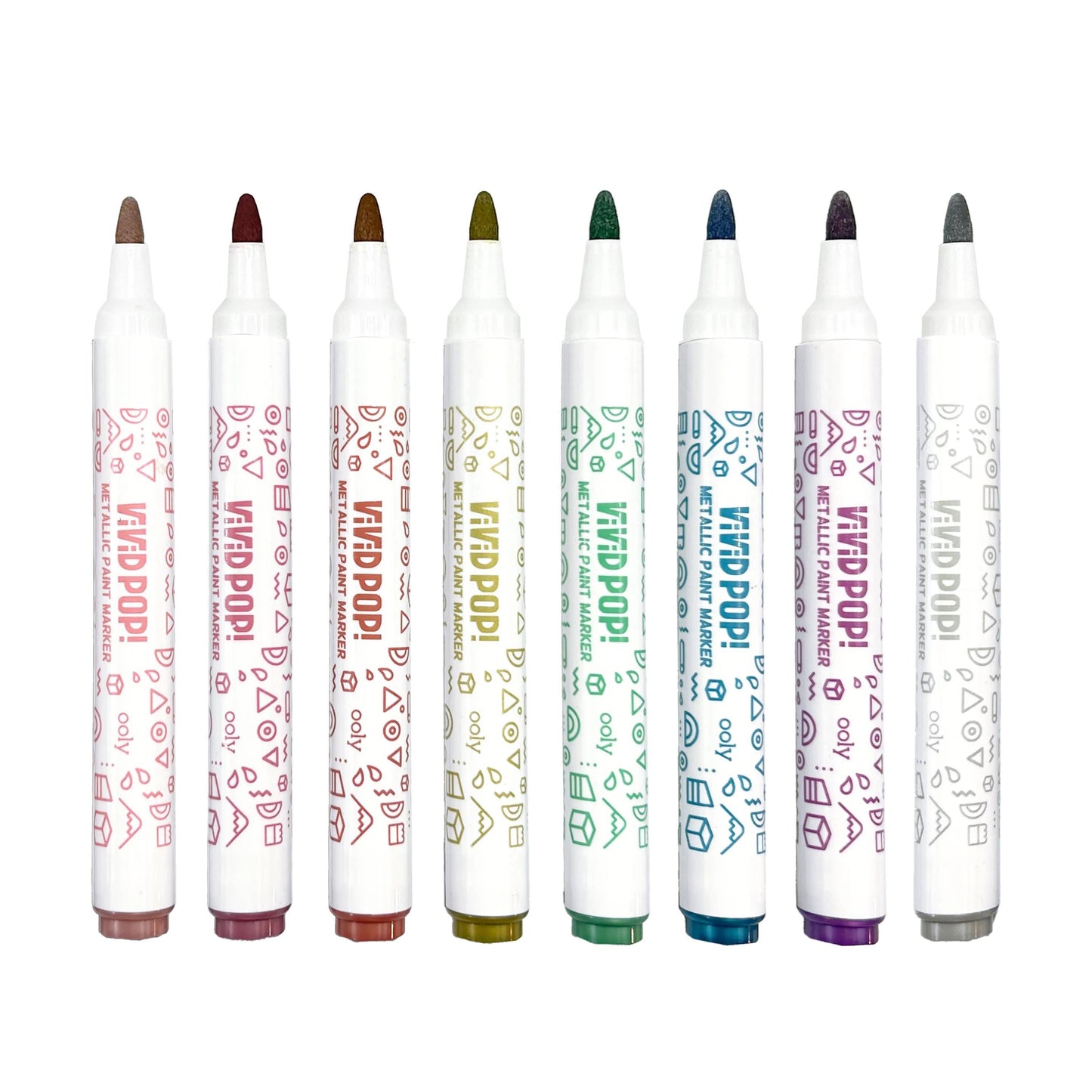 Vivid Pop!: Opaque Water-Based Paint Markers - Metallic