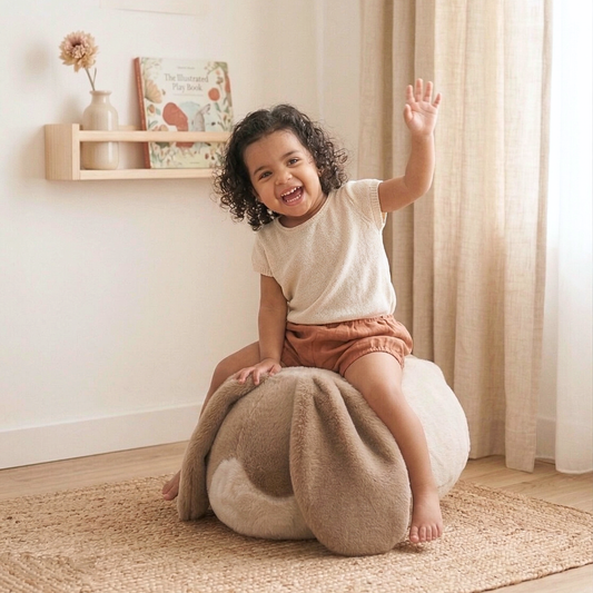 BUNNY POUF // Ride-on toys