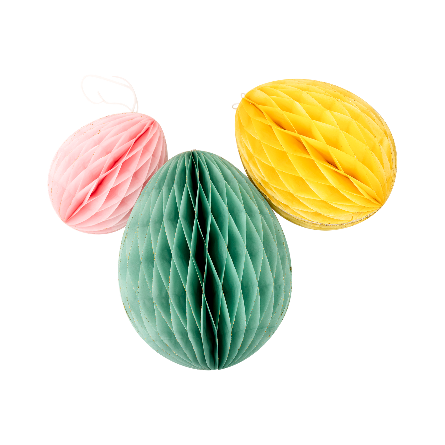 Vintage Easter honeycomb eggs