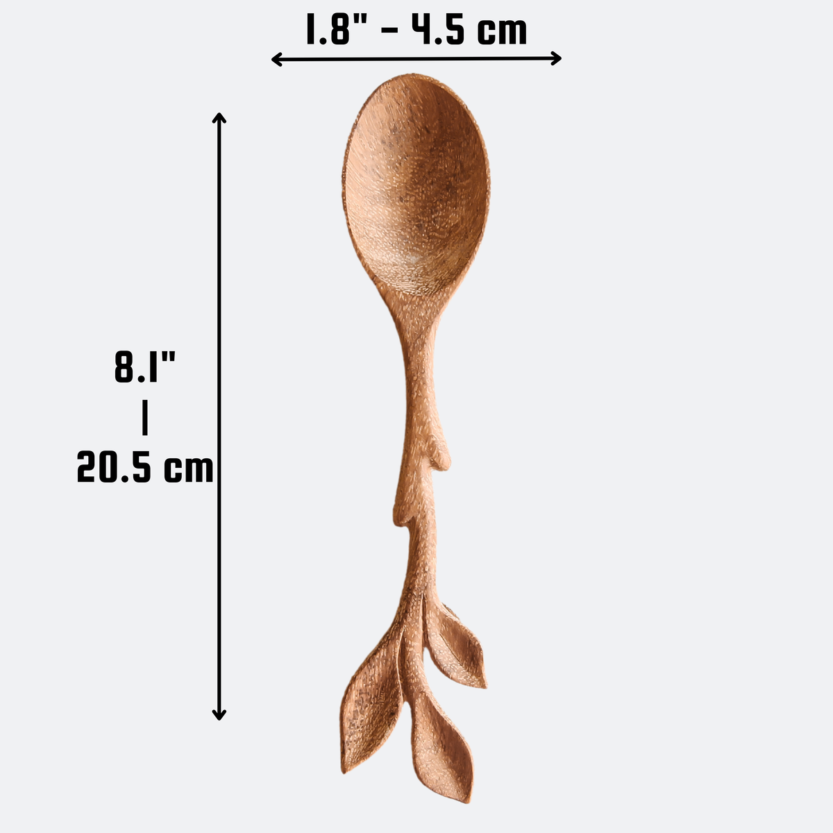 Wooden Spoon Leaf Handle