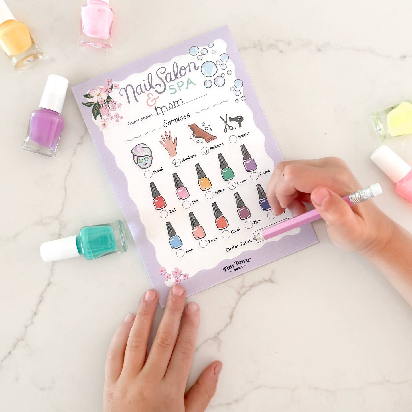 Pretend Play Notepad - Nail Salon & Spa