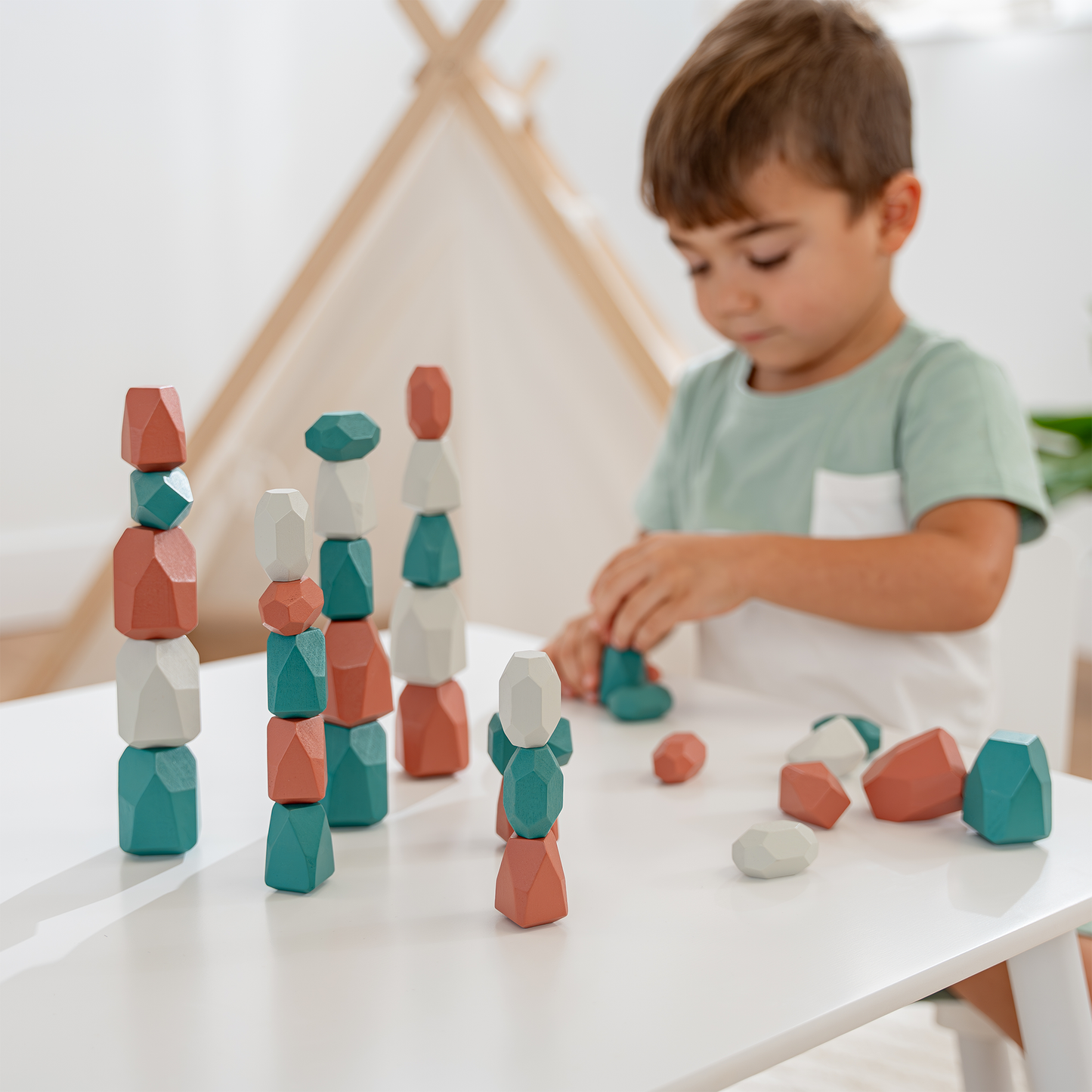Stacking Blocks for Toddlers by Comfy Cubs