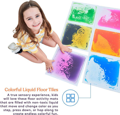 Square Floor Liquid Tiles for Kids