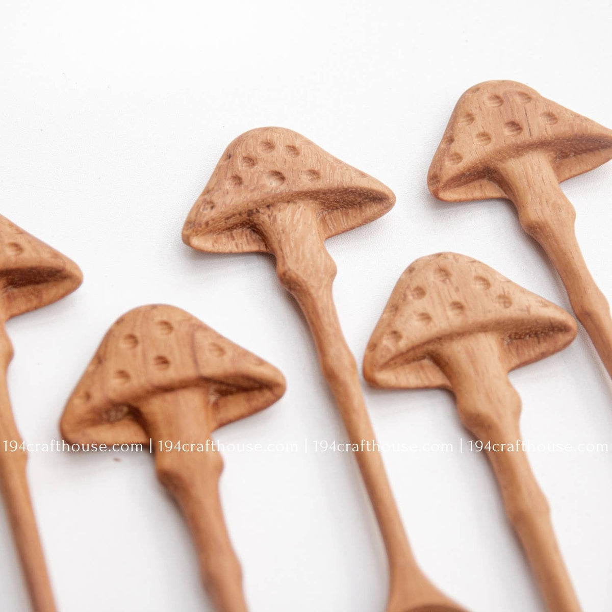 Wooden Spoon Mushroom Handle