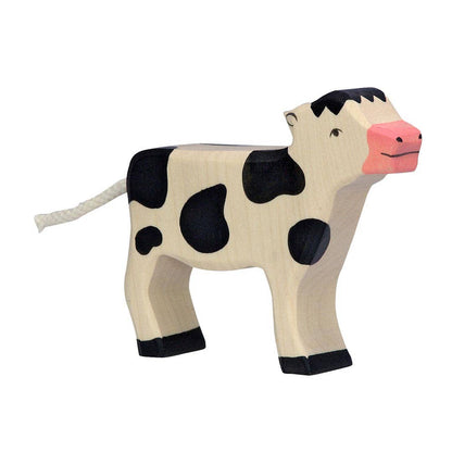 Calf, standing, black