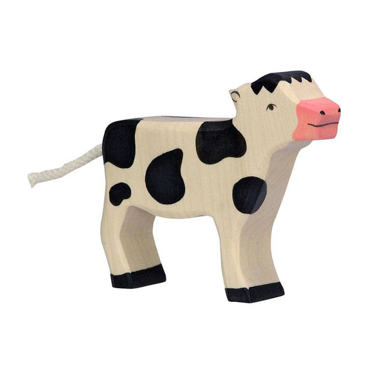 Calf, standing, black