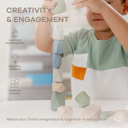 Stacking Blocks for Toddlers by Comfy Cubs