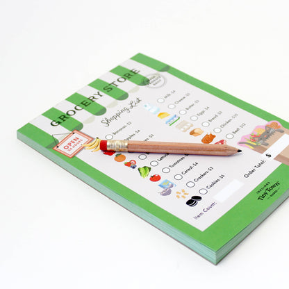 Pretend Play Notepad - Grocery Store