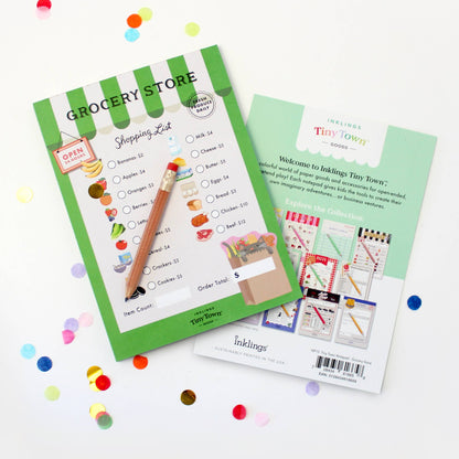 Pretend Play Notepad - Grocery Store