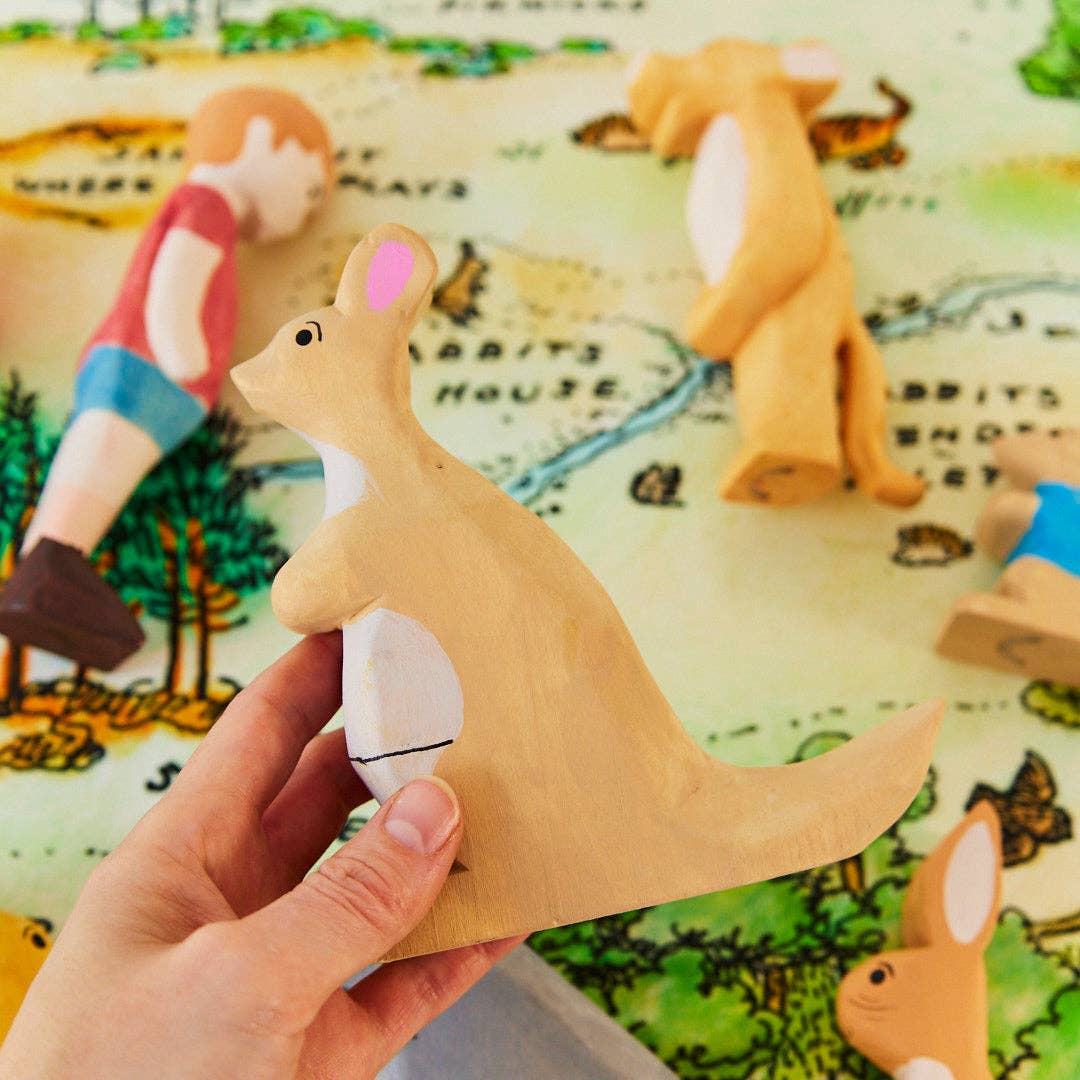 Kanga Wooden Figure