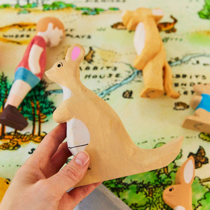 Kanga Wooden Figure