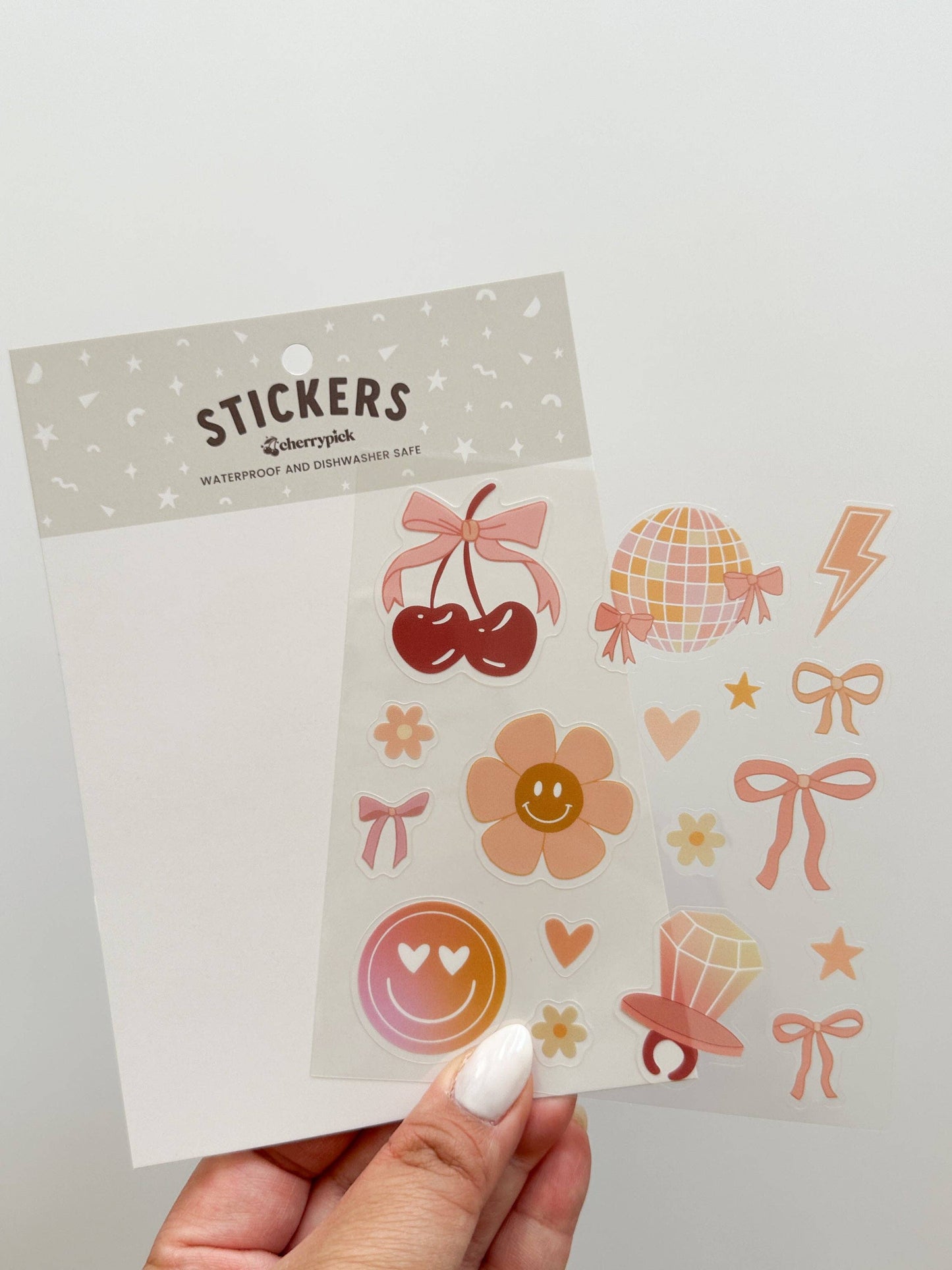 Girly Pop Waterproof Sticker Sheet
