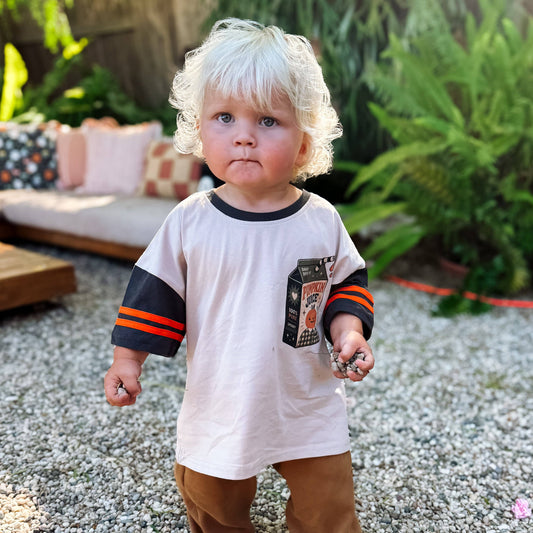 SPOOKY JUICE BOX Oversized Kids Tee