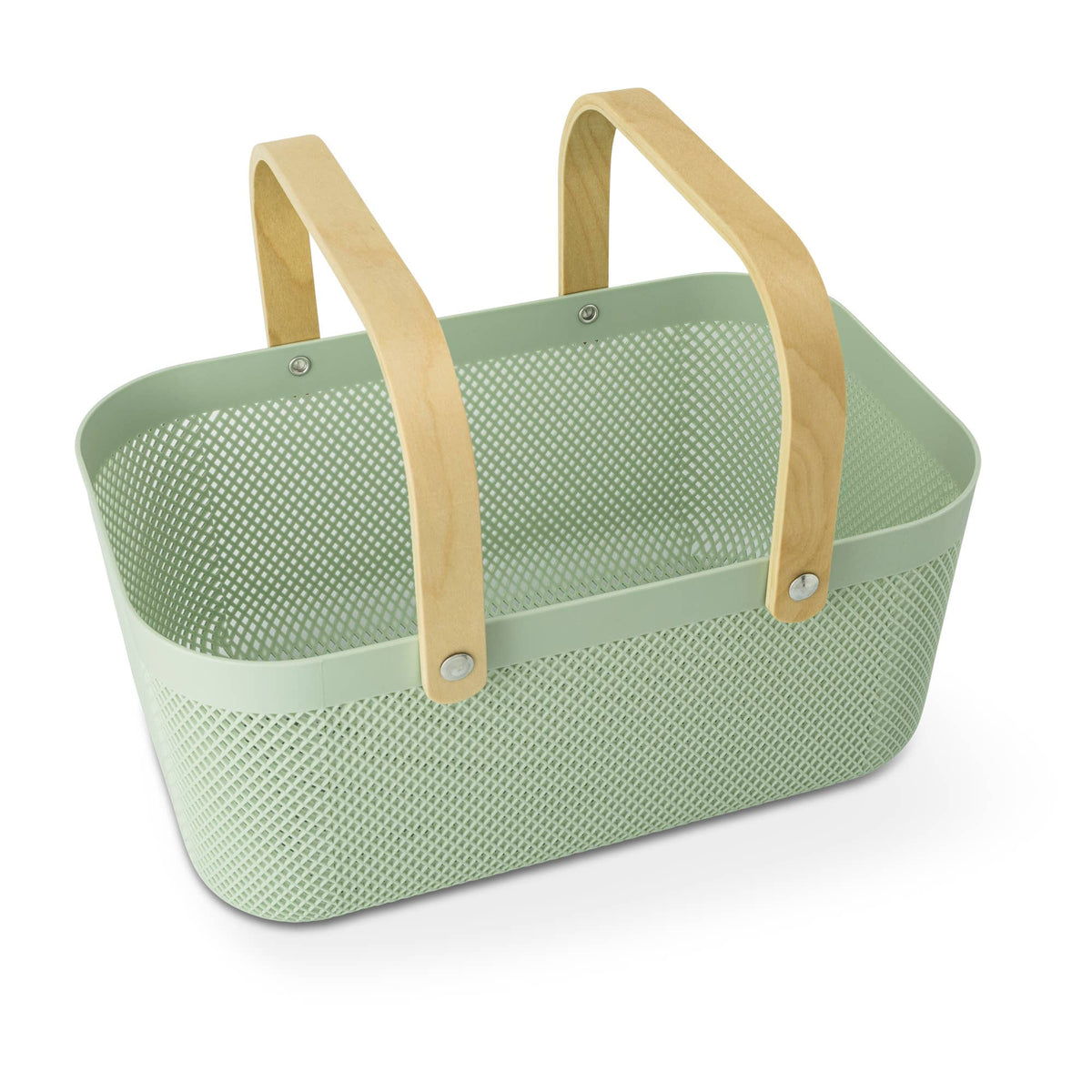 Large PP Mesh Basket w/ Wooden Handle - EGL