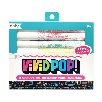 Vivid Pop!: Opaque Water-Based Paint Markers - Pastel