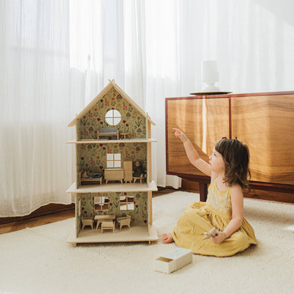 Modular Wooden Dollhouse / Modern dollhouse