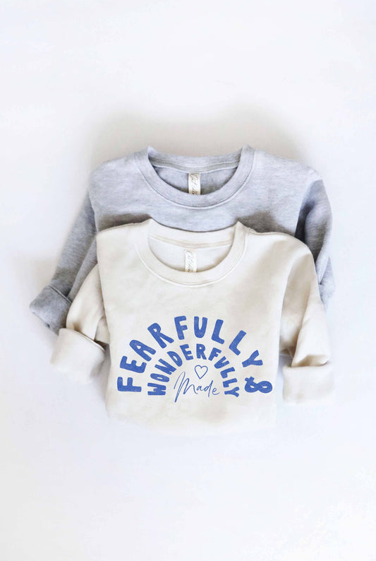 FEARFULLY AND WONDERFULLY Kids Graphic Sweatshirt
