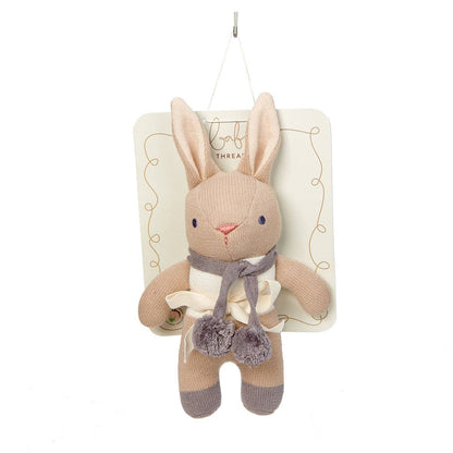 ThreadBear | Baby Threads Taupe Bunny Rattle