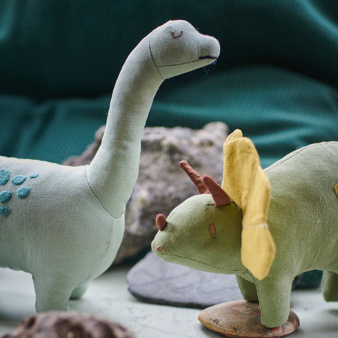 ThreadBear | Trike Linen Dinosaur Toy