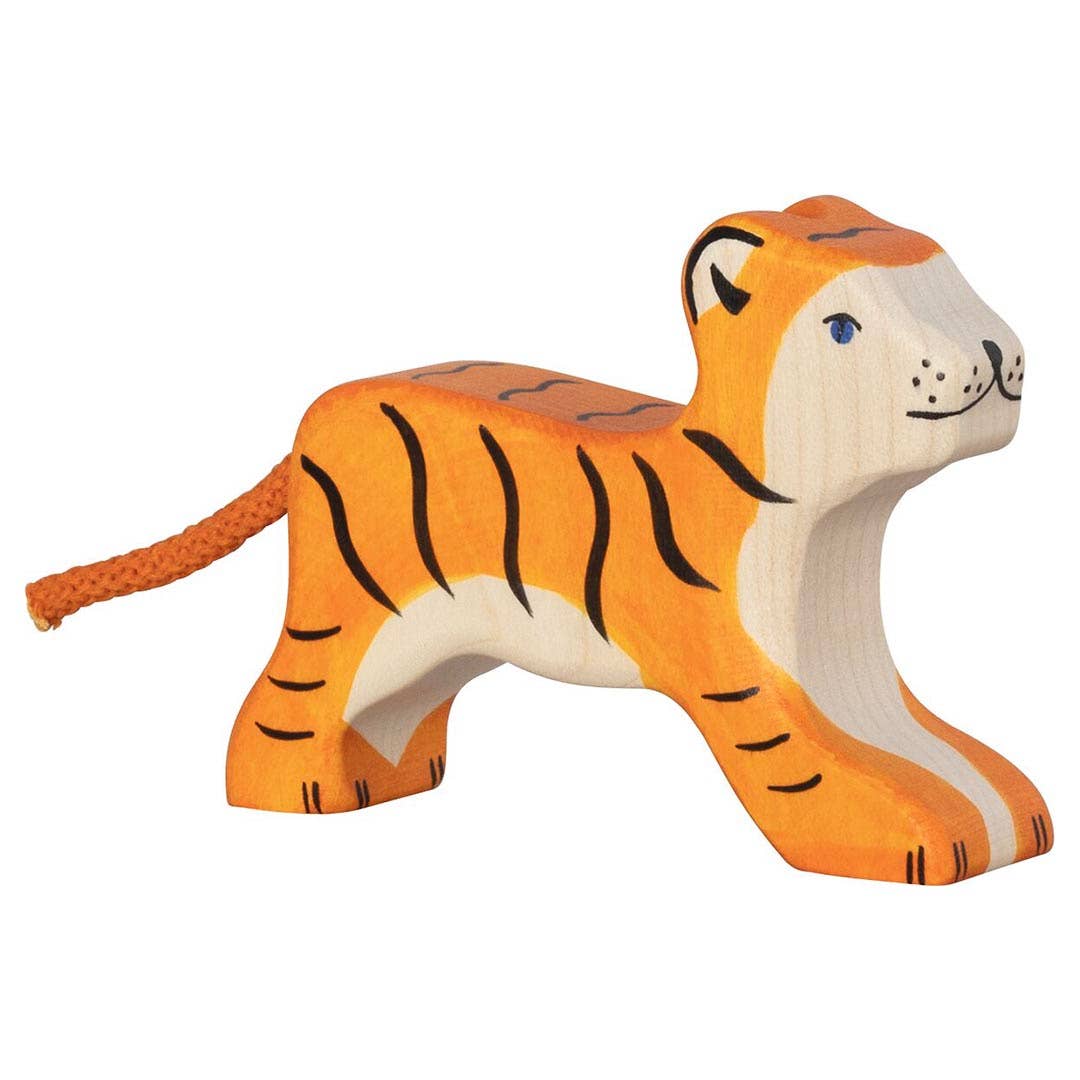 Tiger, small, running