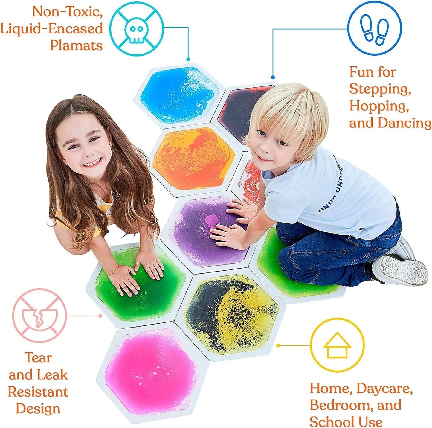 Hexagon Floor Liquid Tiles