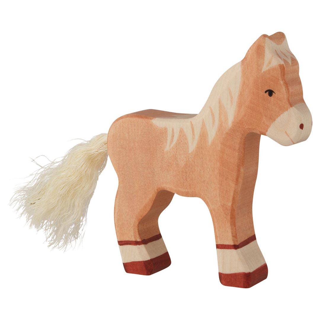 Foal, standing, light brown