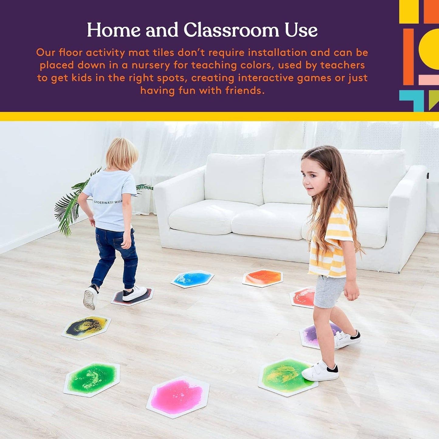 Hexagon Floor Liquid Tiles