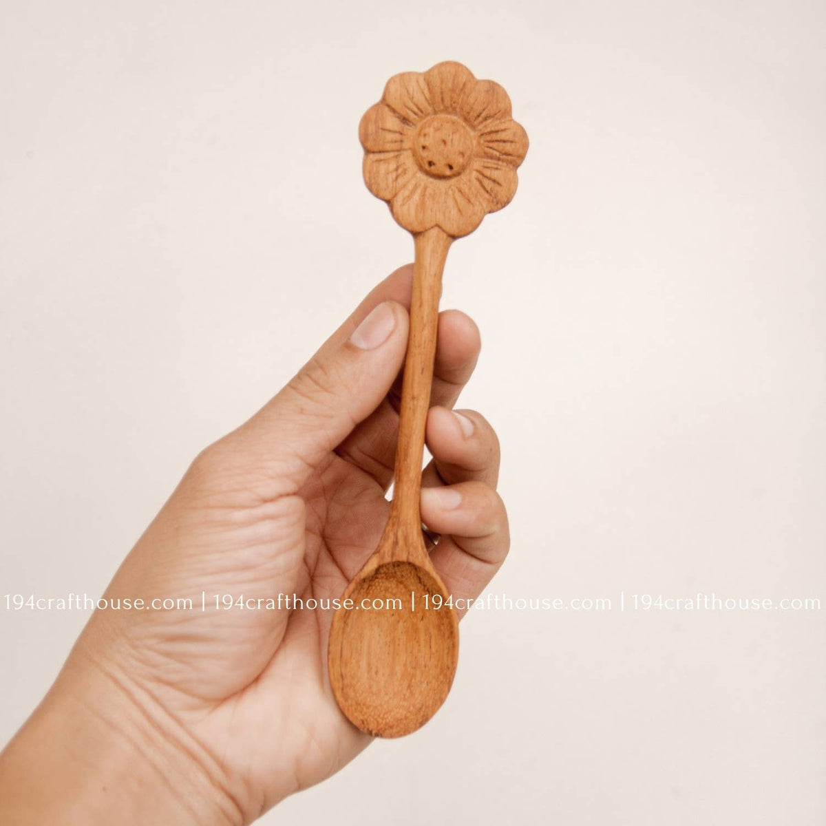 Wooden Spoon Flower Handle
